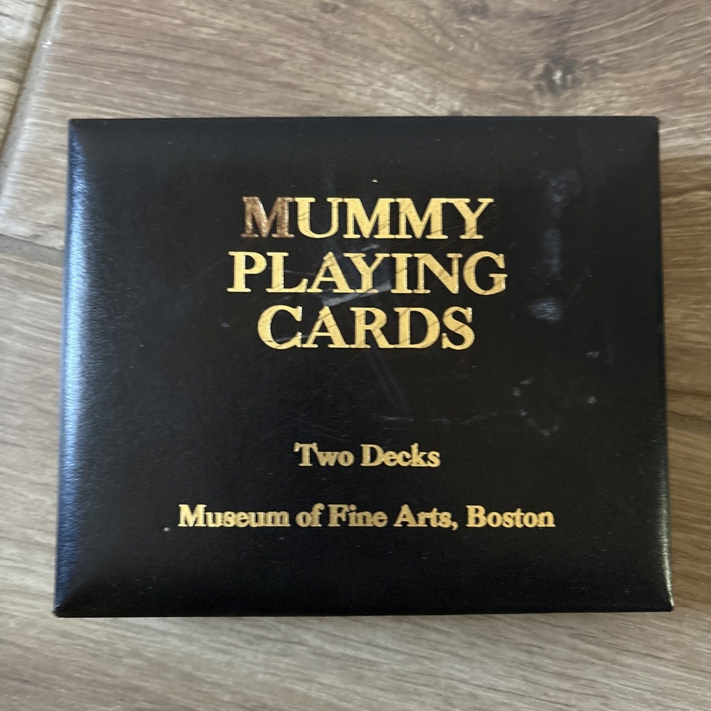 Mummy Playing Cards  Museum of Fine Arts, Boston Box and 2 Decks Brand New